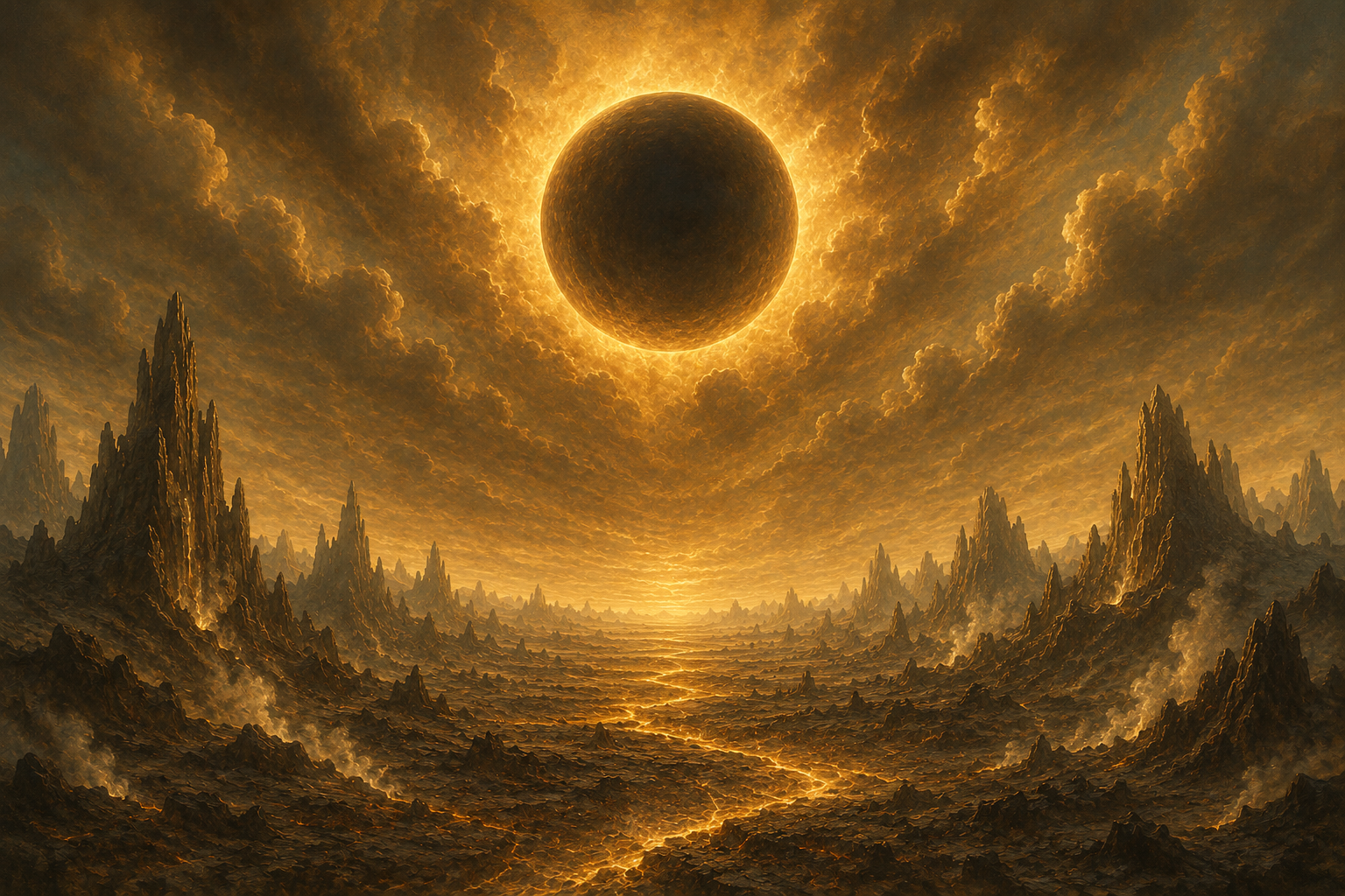 The great Sun Goddess Ionne has imploded, leaving behind a Chaosnode that slowly consumes her corona.<br />
